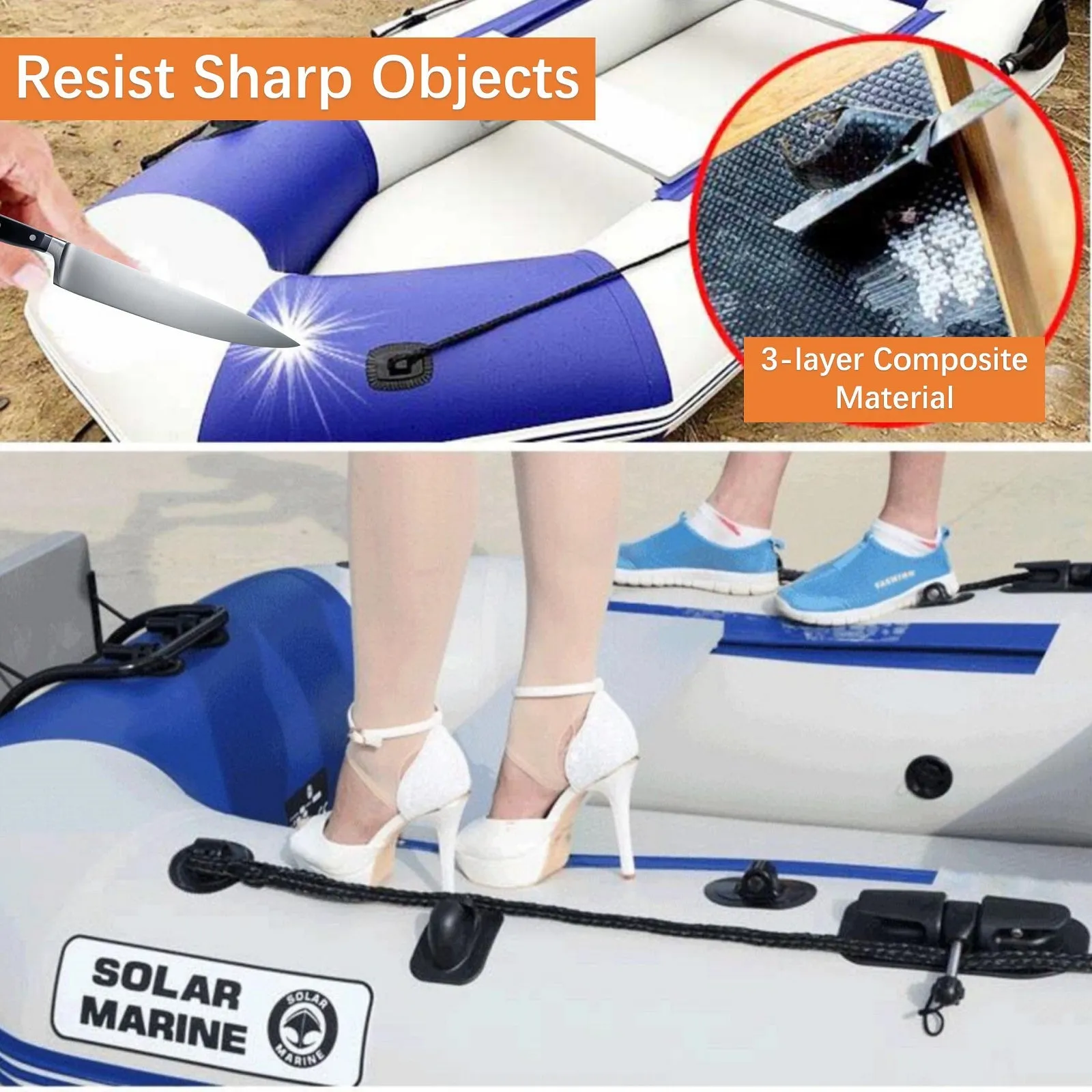 Solar Marine Inflatable Boat   40LBS/ 66LBS/ 86LBS Electric Trolling Motor   Motor Mount 3in1 Set