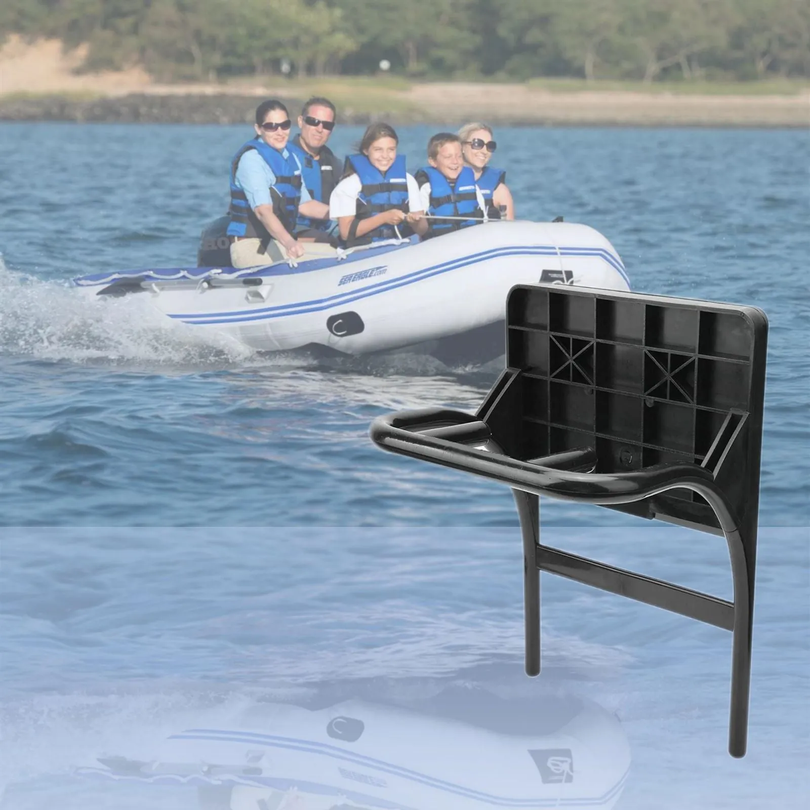 Solar Marine Inflatable Boat   40LBS/ 66LBS/ 86LBS Electric Trolling Motor   Motor Mount 3in1 Set
