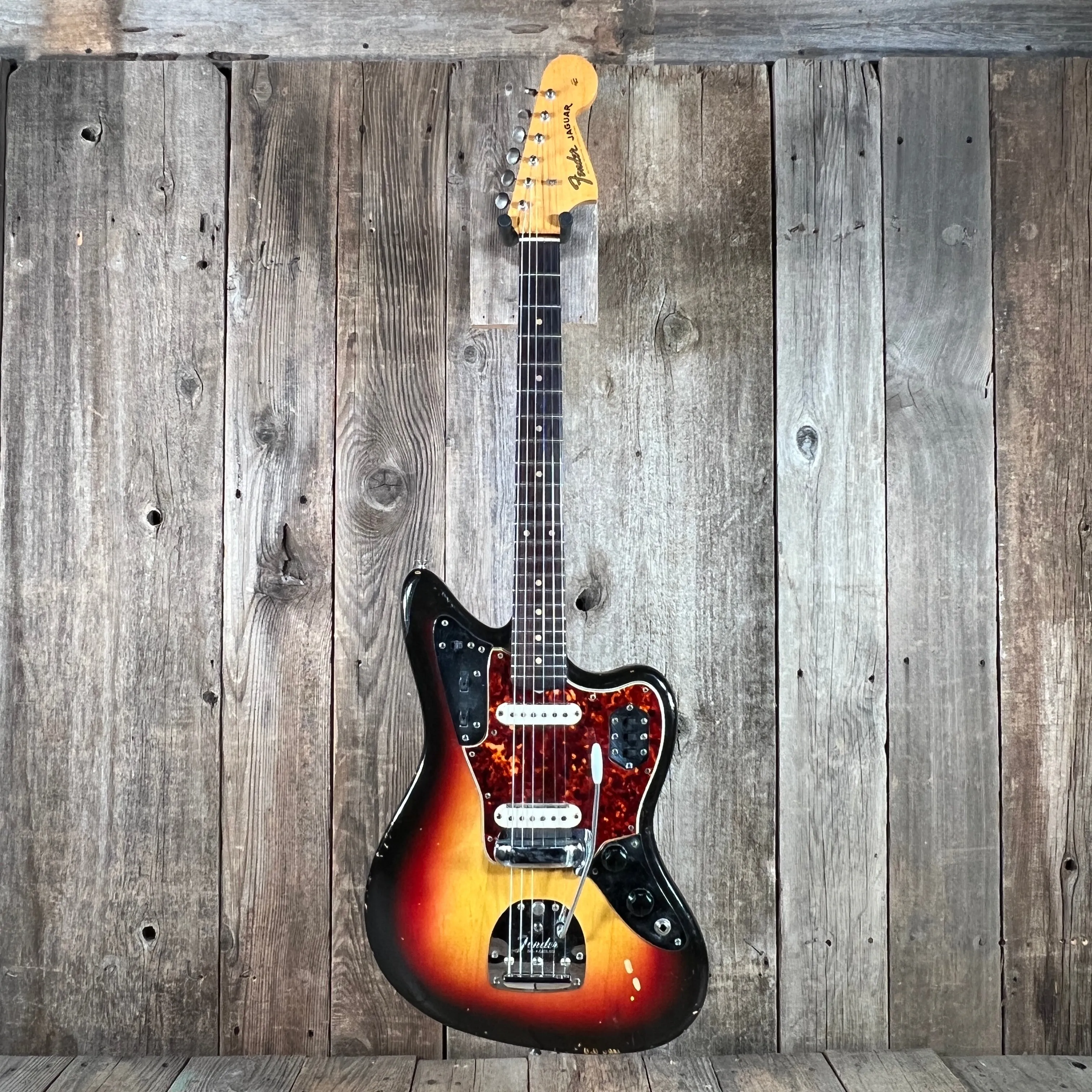 SOLD - Fender Jaguar Factory Refin or Restore 1963 body date L Plate 1964 Sunburst