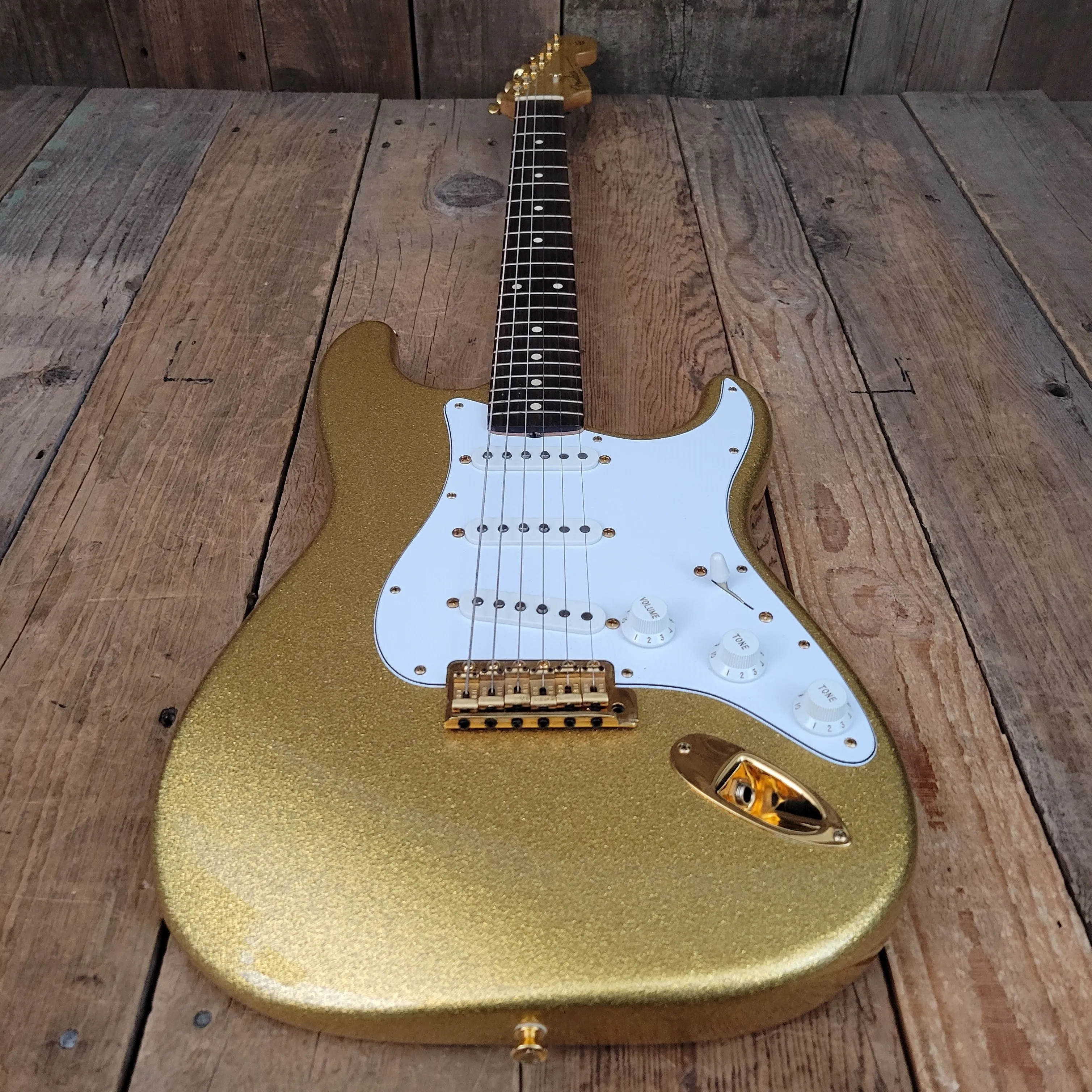 SOLD - Fender Stratocaster 1962 Custom Shop Gold Sparkle 1993