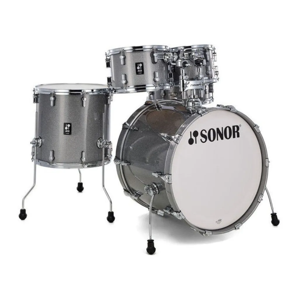 Sonor AQ2 Series Stage 5-Piece Shell Pack with 4000 series Hardware - Titanium Quartz