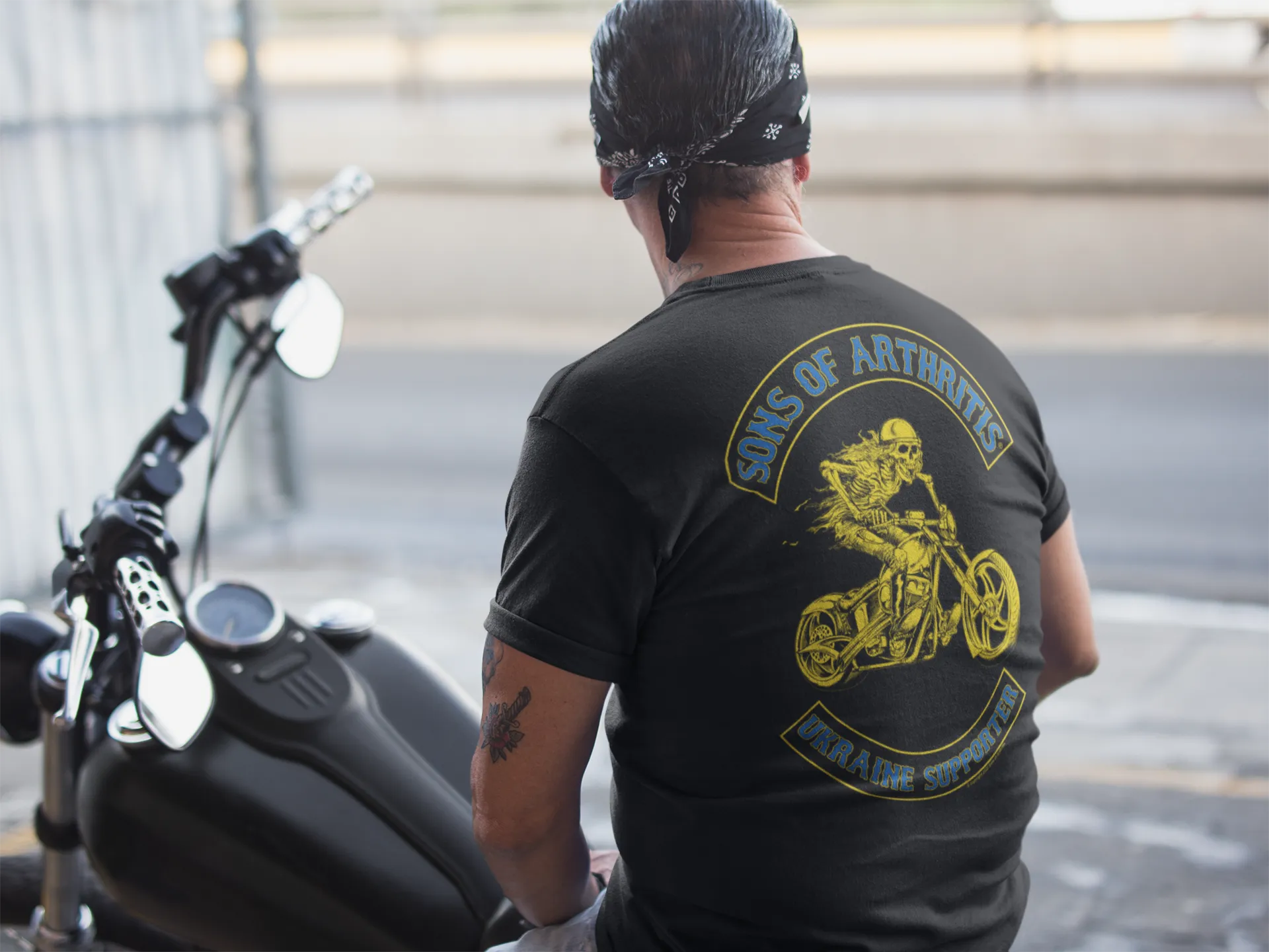 Sons of Arthritis Ukraine Supporter Pocket T-shirt