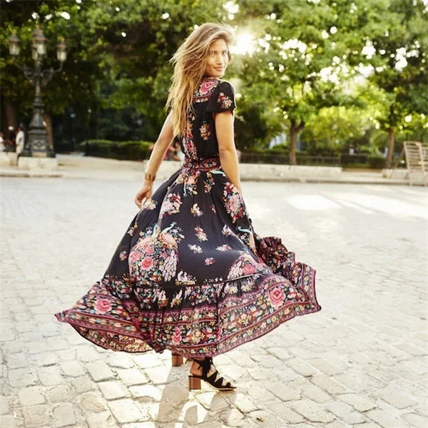 Sophia Chiffon Beach Maxi Dress