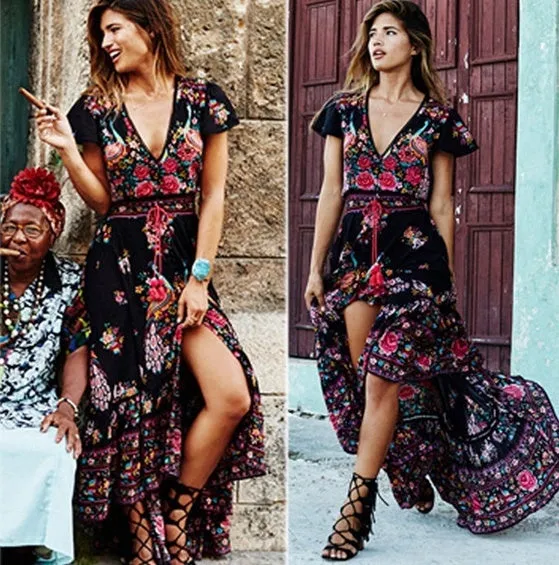 Sophia Chiffon Beach Maxi Dress