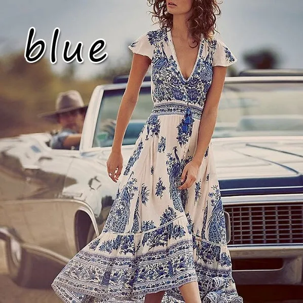 Sophia Chiffon Beach Maxi Dress