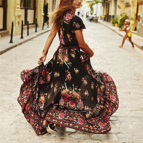 Sophia Chiffon Beach Maxi Dress