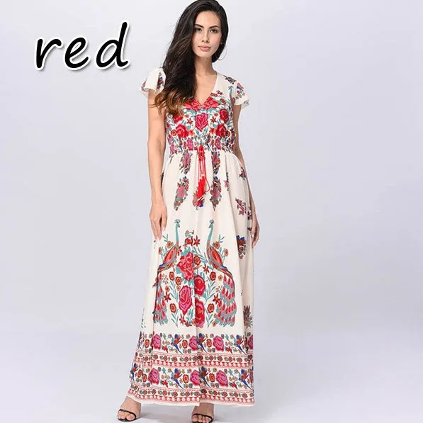 Sophia Chiffon Beach Maxi Dress