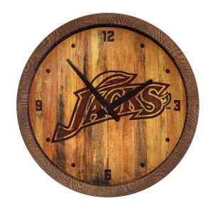 South Dakota State Jackrabbits: Branded "Faux" Barrel Top Wall Clock
