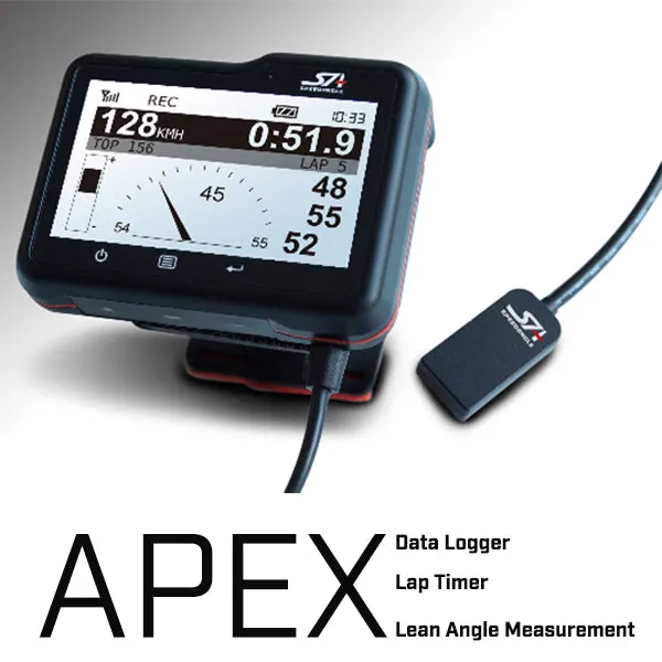 SPEEDANGLE Data Logger & Lap Timer with Lean Angle Range