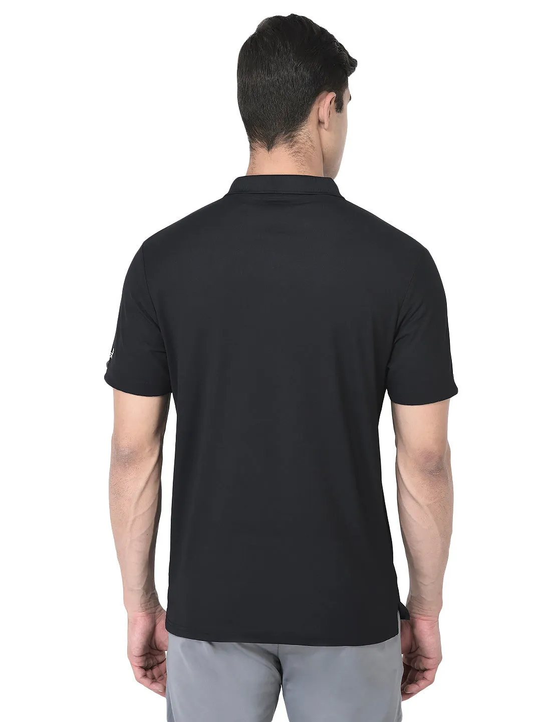 Sport Sun Max Polo Black T-shirt for Men