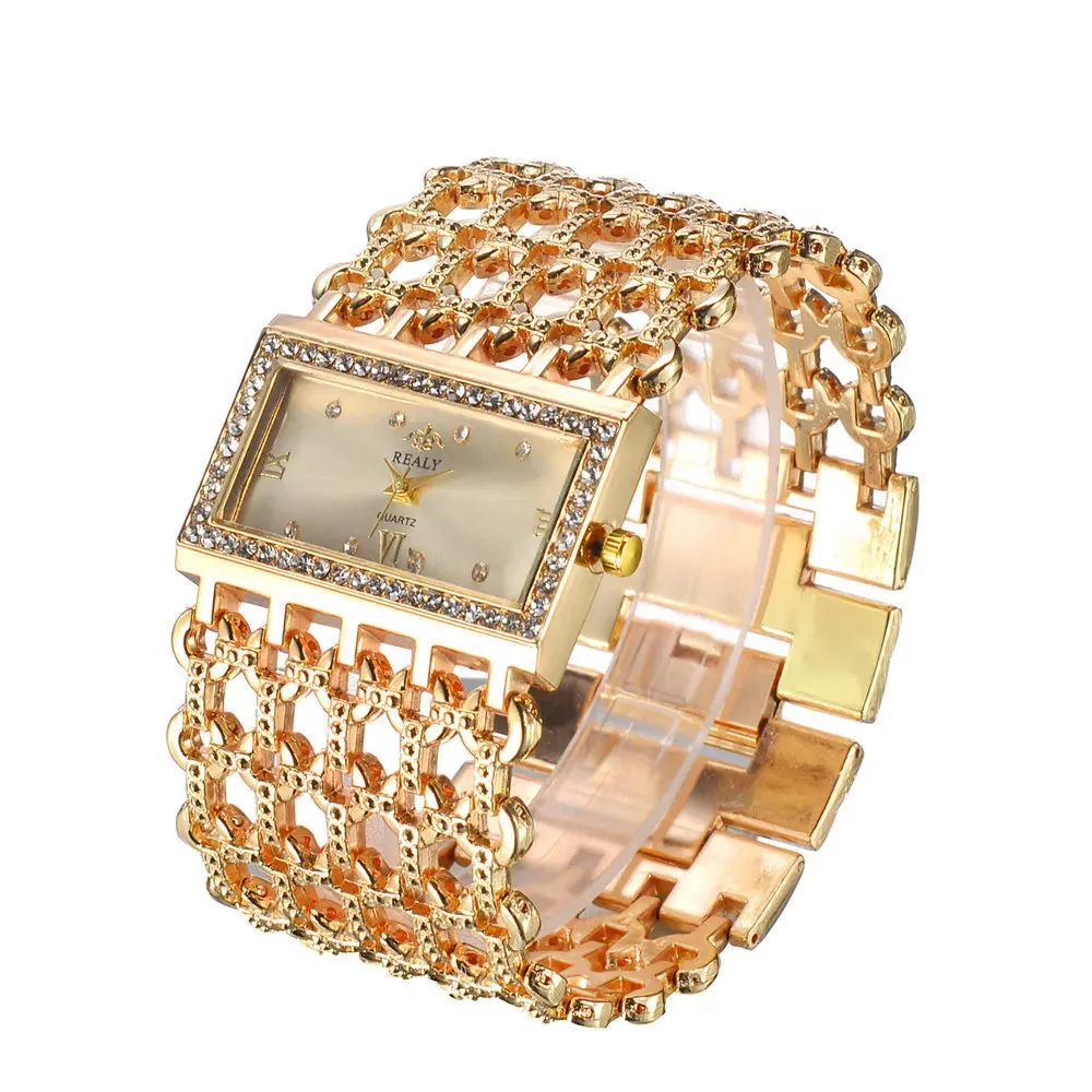 Square Diamond Ladies Quartz Watches