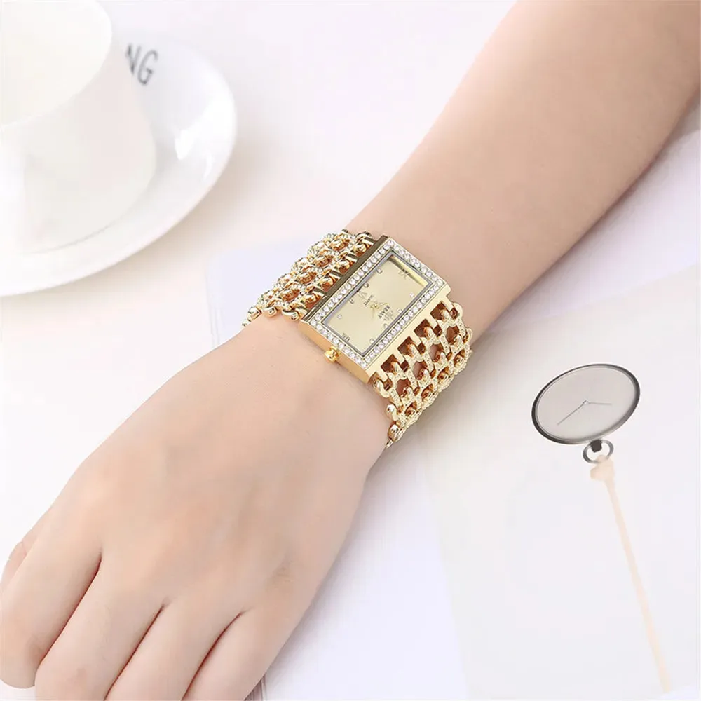 Square Diamond Ladies Quartz Watches