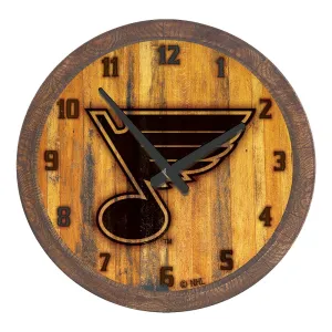 St. Louis Blues: Branded "Faux" Barrel Top Wall Clock