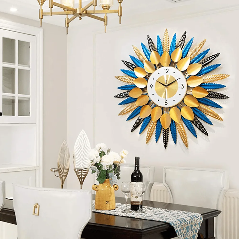 Starburst Creative Luxurious Designed 3D Metal Wall Clock