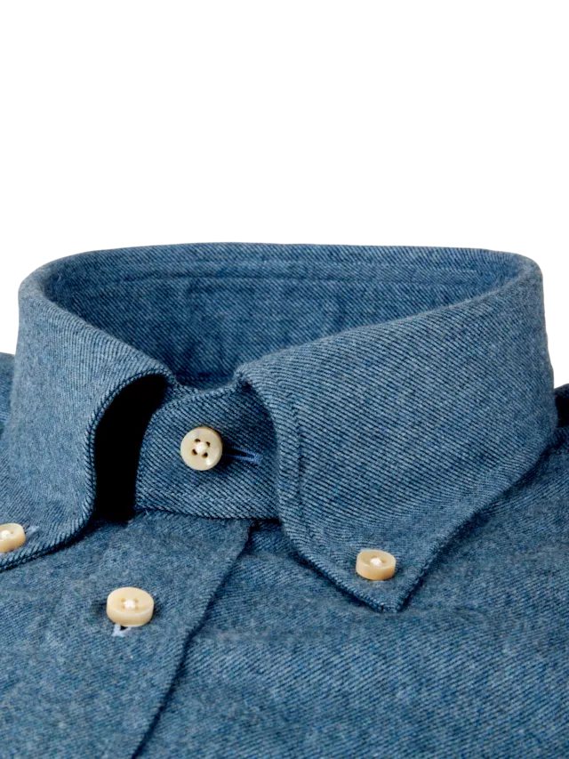 Stenstrom - Dark Blue Flannel Shirt