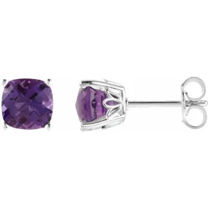 Sterling Silver Amethyst Earrings