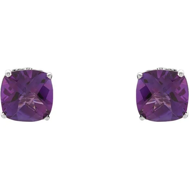 Sterling Silver Amethyst Earrings