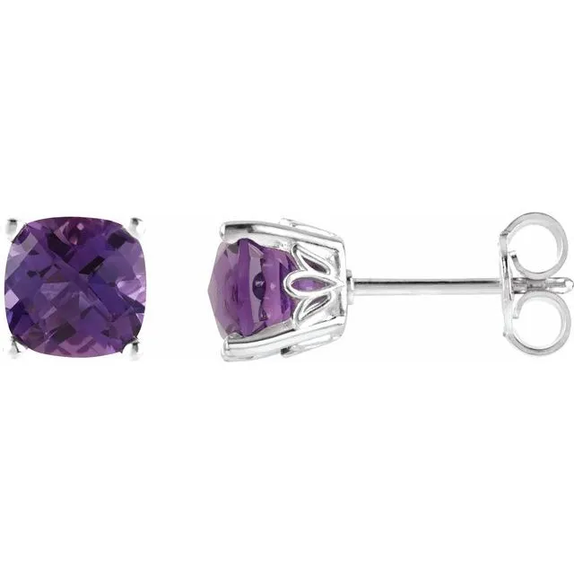 Sterling Silver Amethyst Earrings