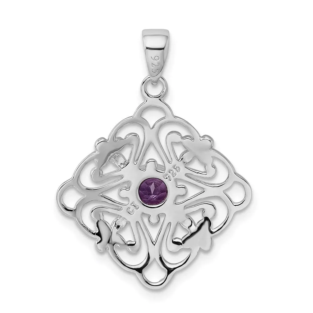 Sterling Silver Amethyst Pendant