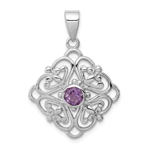 Sterling Silver Amethyst Pendant