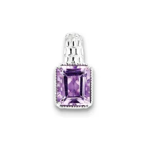 Sterling Silver Amethyst Pendant