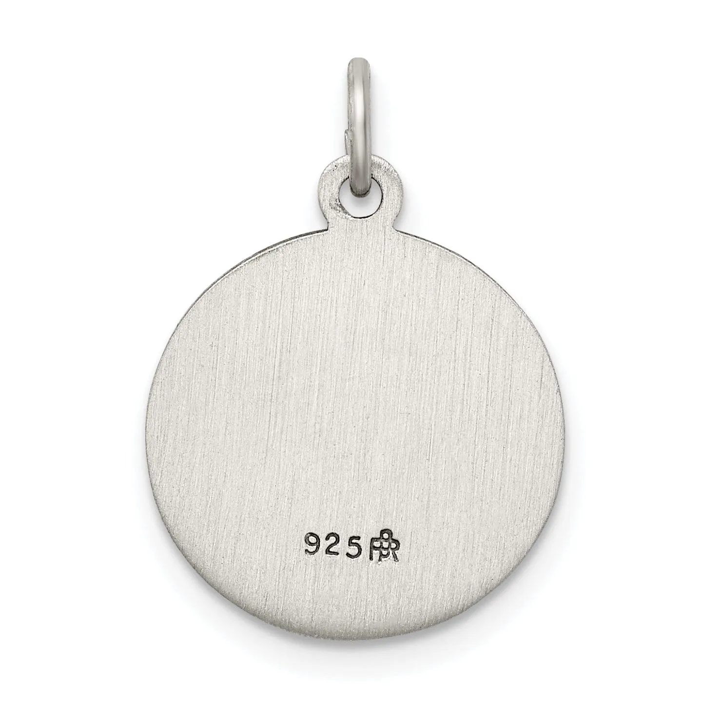 Sterling Silver Antiqued Guardian Angel Medal