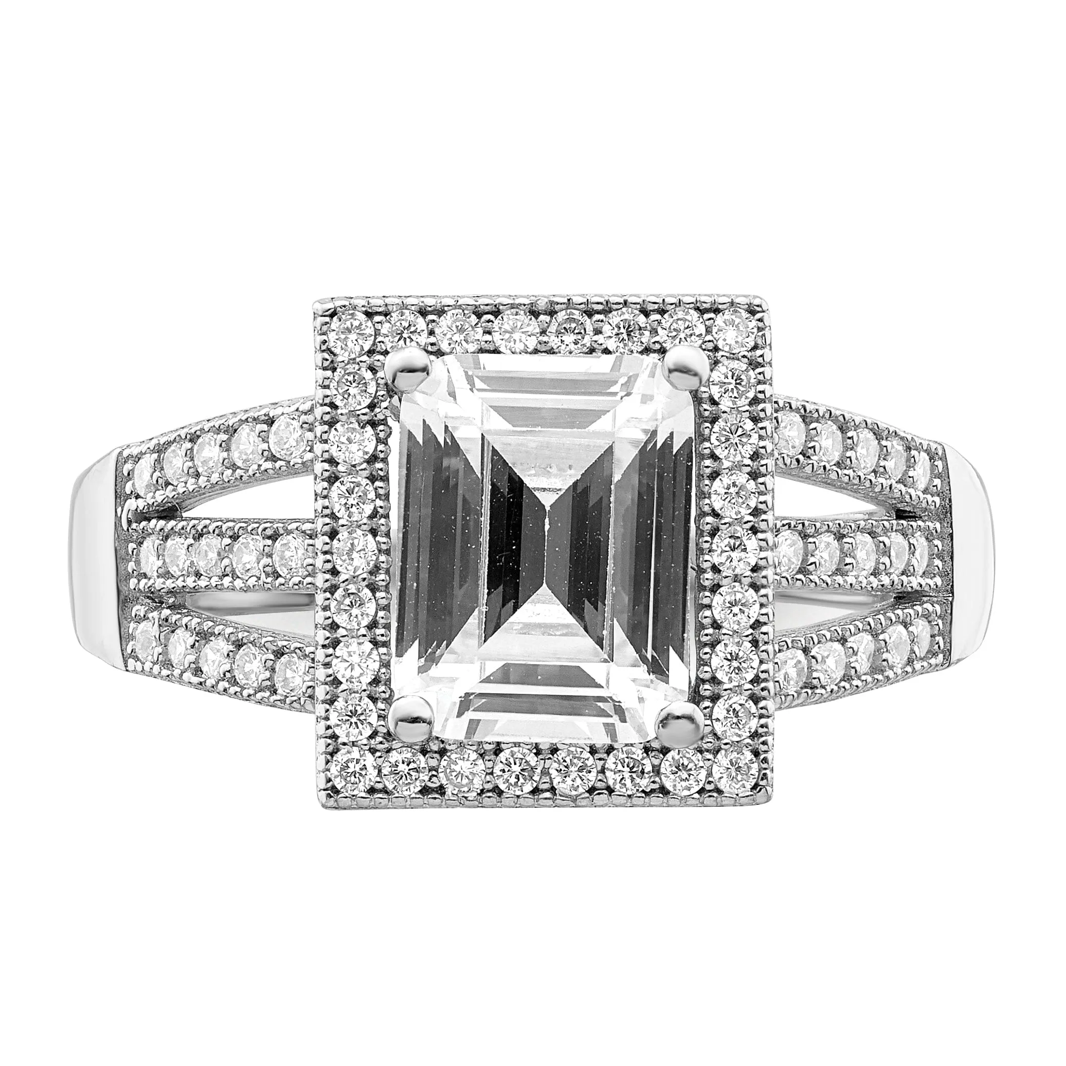 Sterling Silver Cubic Zirconia Ring