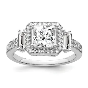 Sterling Silver Cubic Zirconia Ring