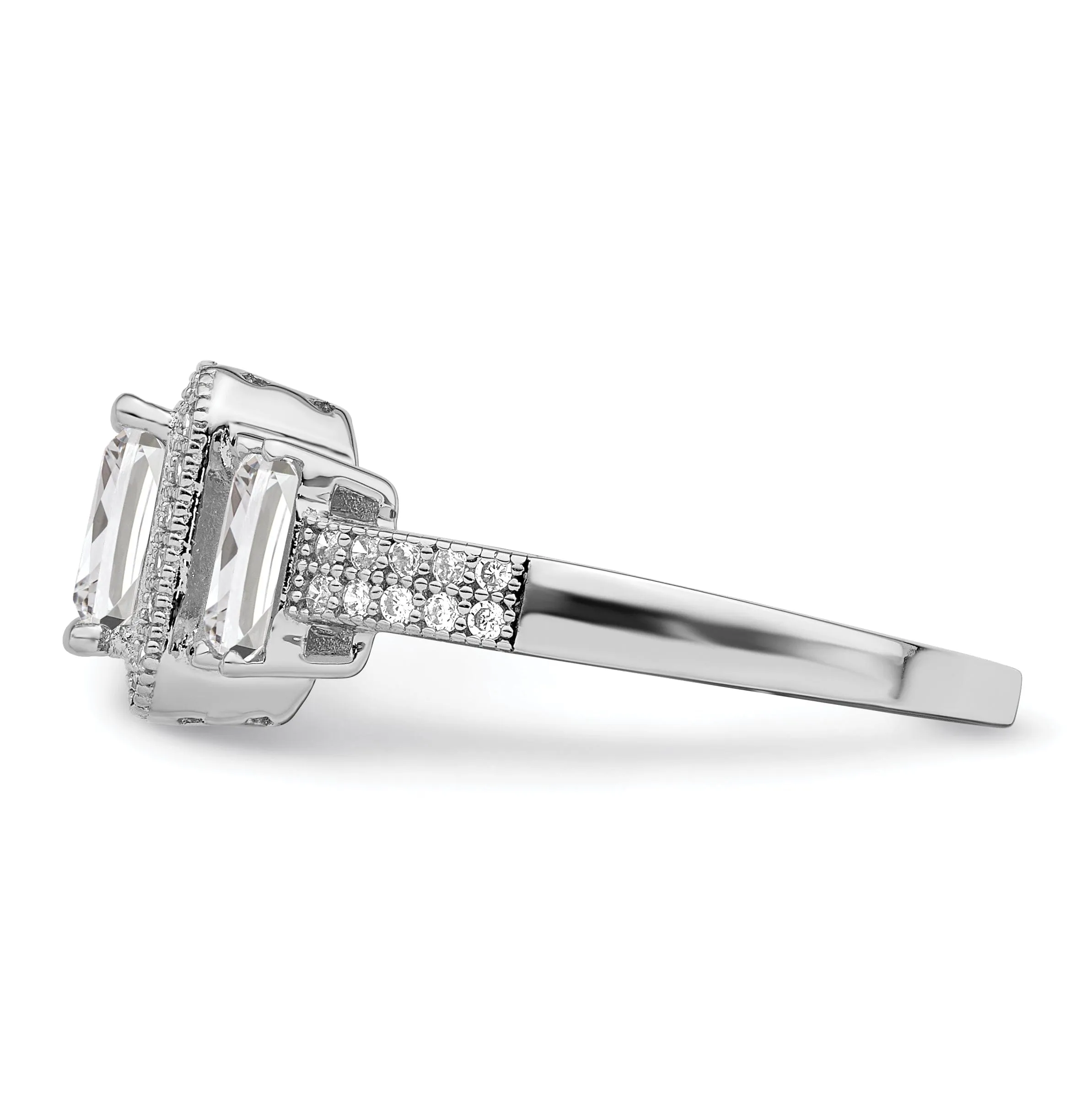 Sterling Silver Cubic Zirconia Ring
