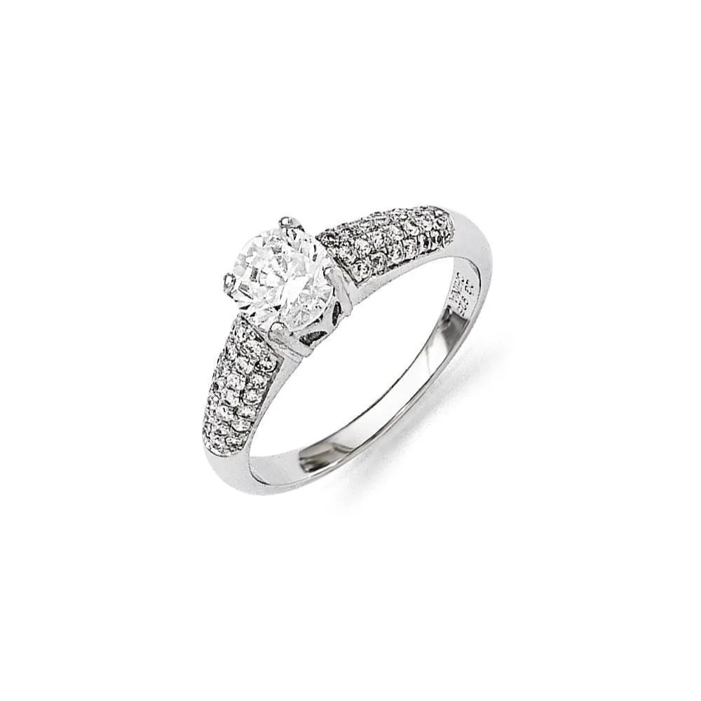 Sterling Silver Cubic Zirconia Ring