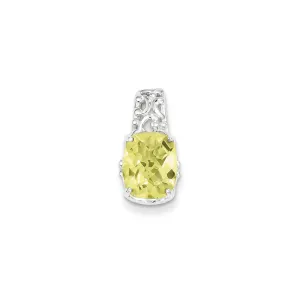 Sterling Silver Lemon Quartz Pendant