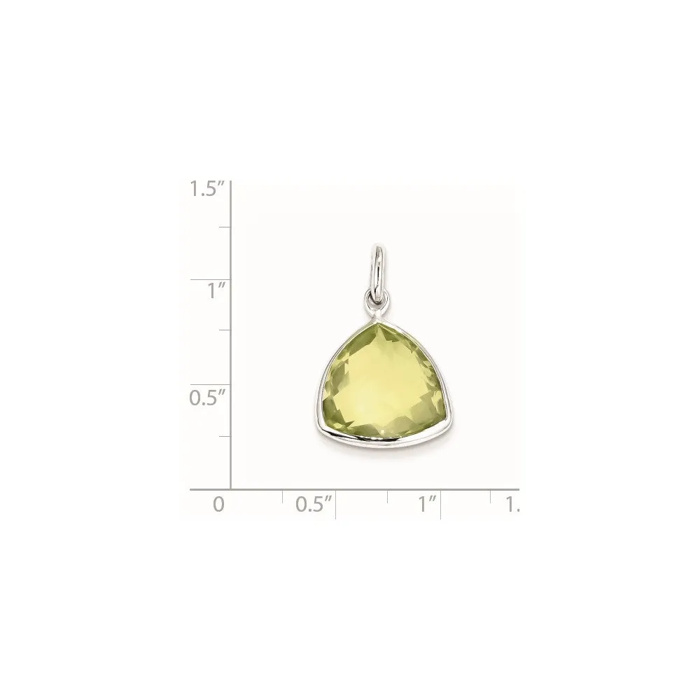 Sterling Silver Lemon Quartz Pendant