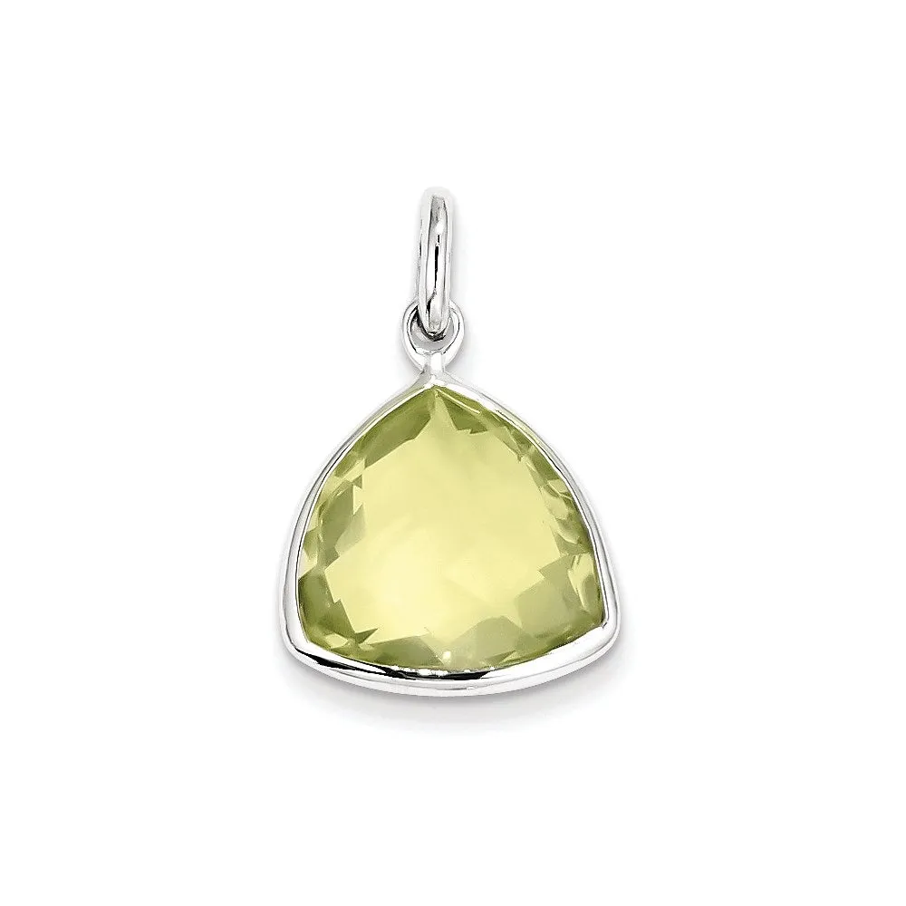 Sterling Silver Lemon Quartz Pendant