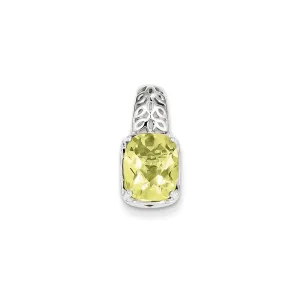 Sterling Silver Lemon Quartz Pendant