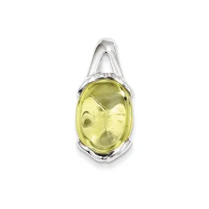 Sterling Silver Lemon Quartz Pendant