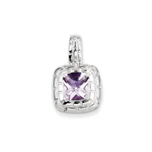 Sterling Silver Pink Quartz Pendant
