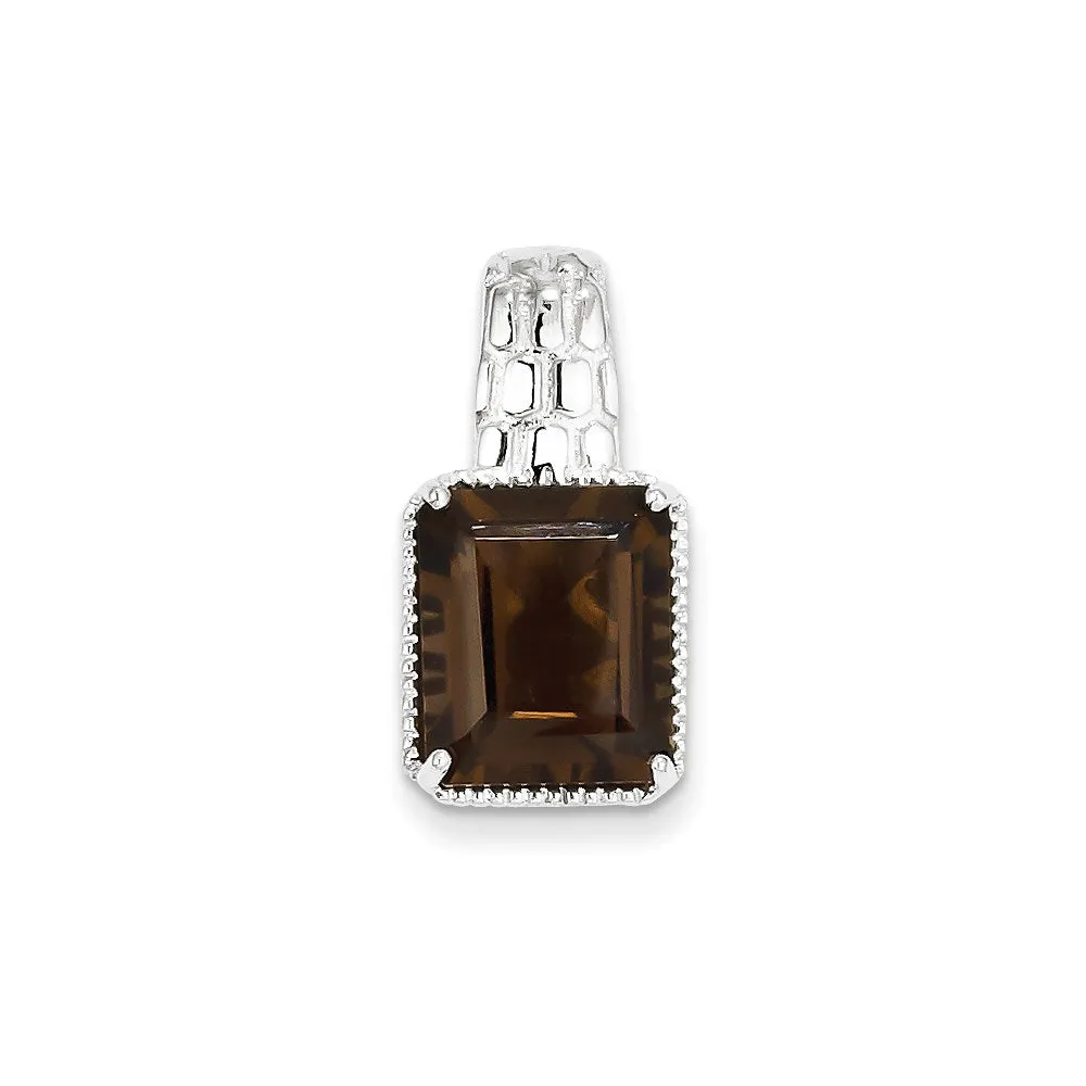 Sterling Silver Smoky Quartz Pendant