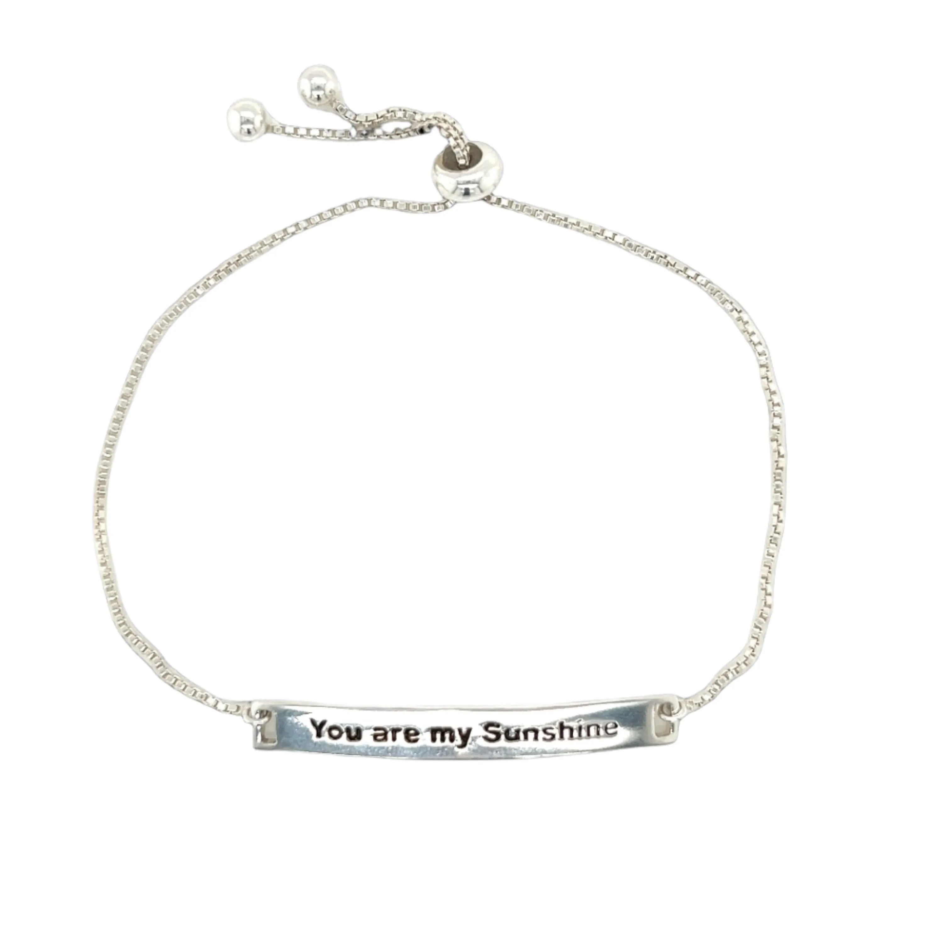 Sterling Silver ‘You Are My Sunshine’ Adjustable Bracelet - C39869