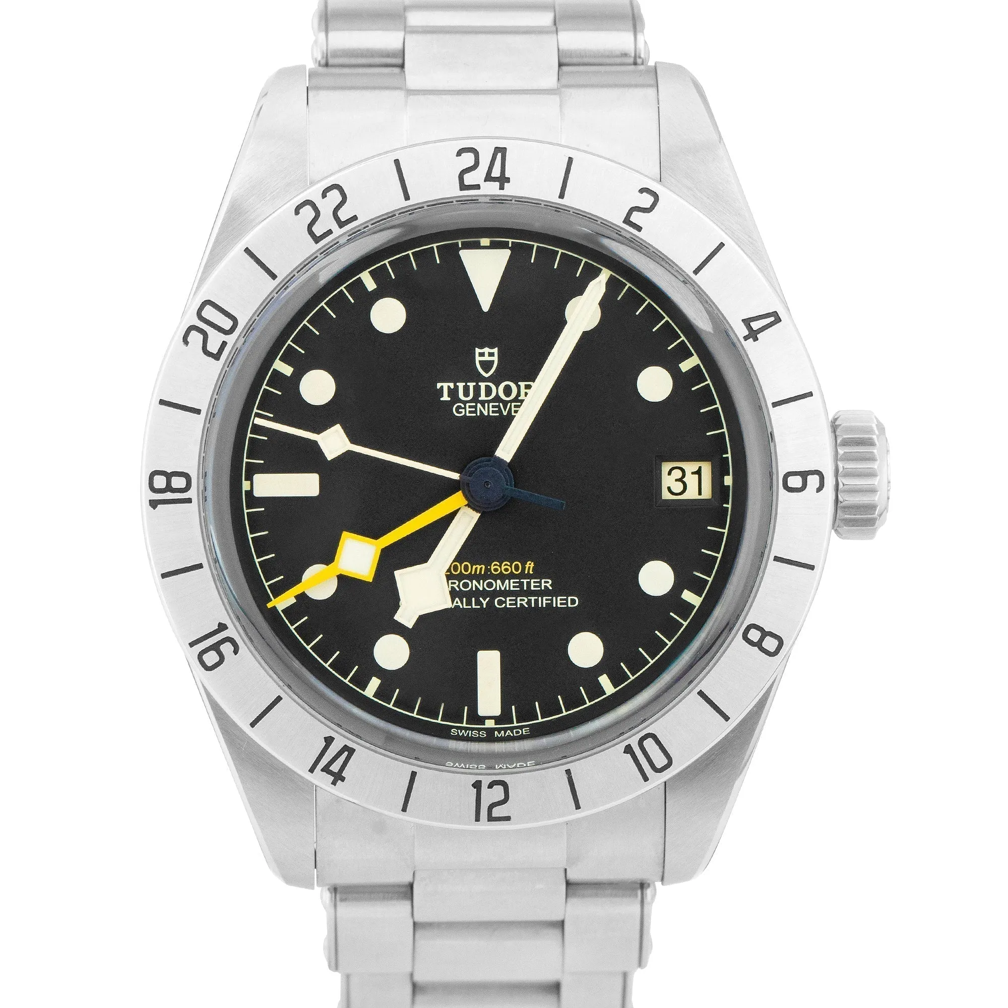 STICKERED 2022 Tudor Black Bay Pro PAPERS 79470 39mm GMT Watch Stainless B P