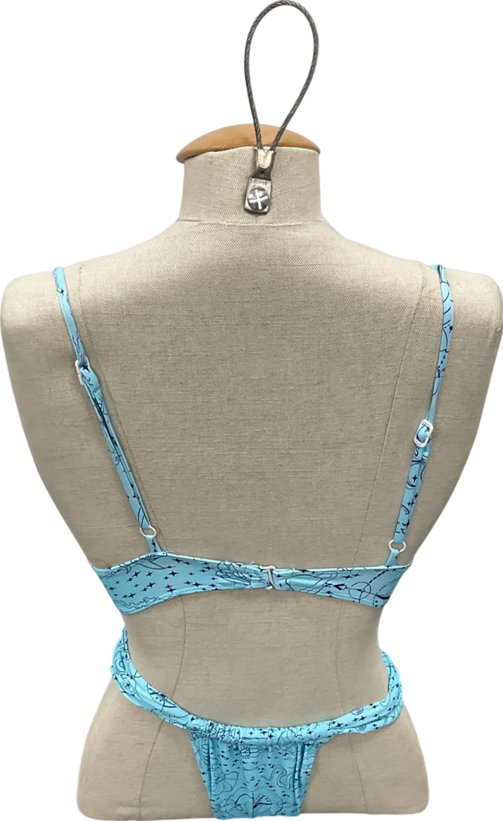 Stone fox swim Blue Bikini With Detailed Design UK XS