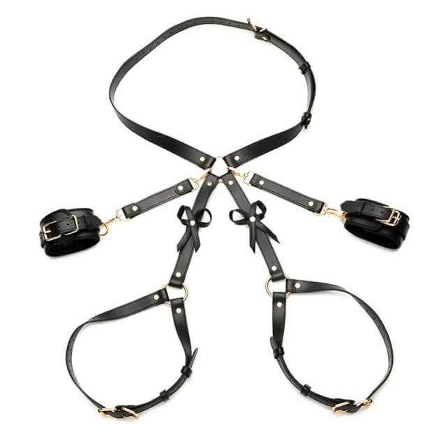 Strict Bondage Harness with Bows