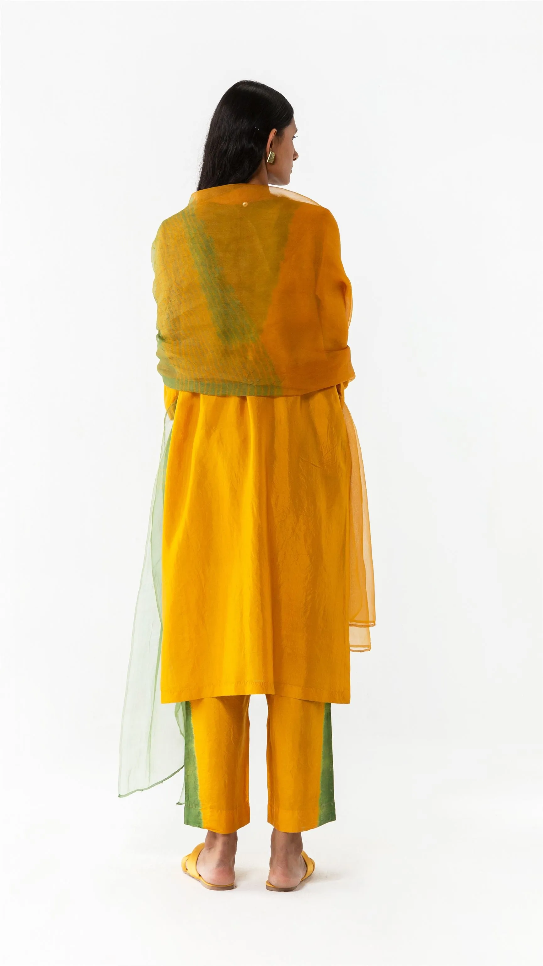 Studio Medium   I   Shibori Pavie CHORD CO-ORD - MUSTARD/GREENPOL 41