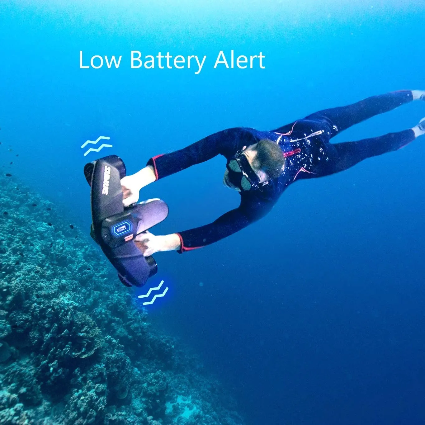 sublue Navbow Professional Smart Electric Underwater Sea Scooter for Diving, Photography, Sports (Red)