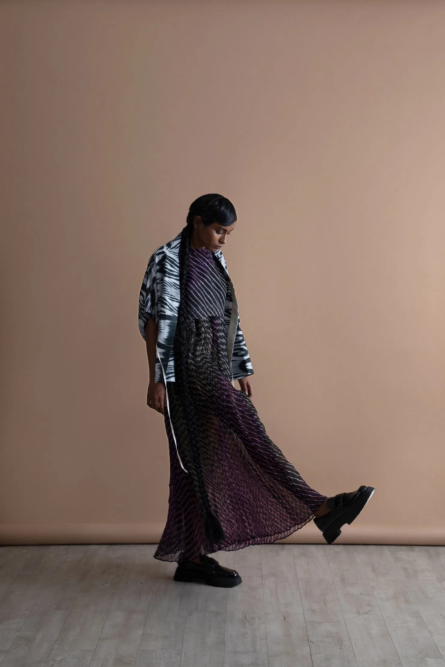 Summer Jacket Shi Cotton Silk Ikat Fashion Edit Kai-24 Urvashi Kaur
