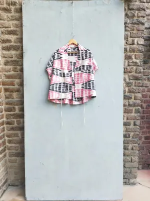 Summer Jacket Shi Cotton Silk Ikat Fashion Edit Kai-24A Urvashi Kaur