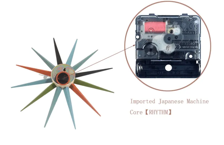 Sunburst Wall Clock