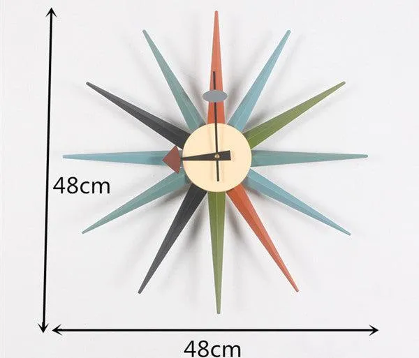 Sunburst Wall Clock