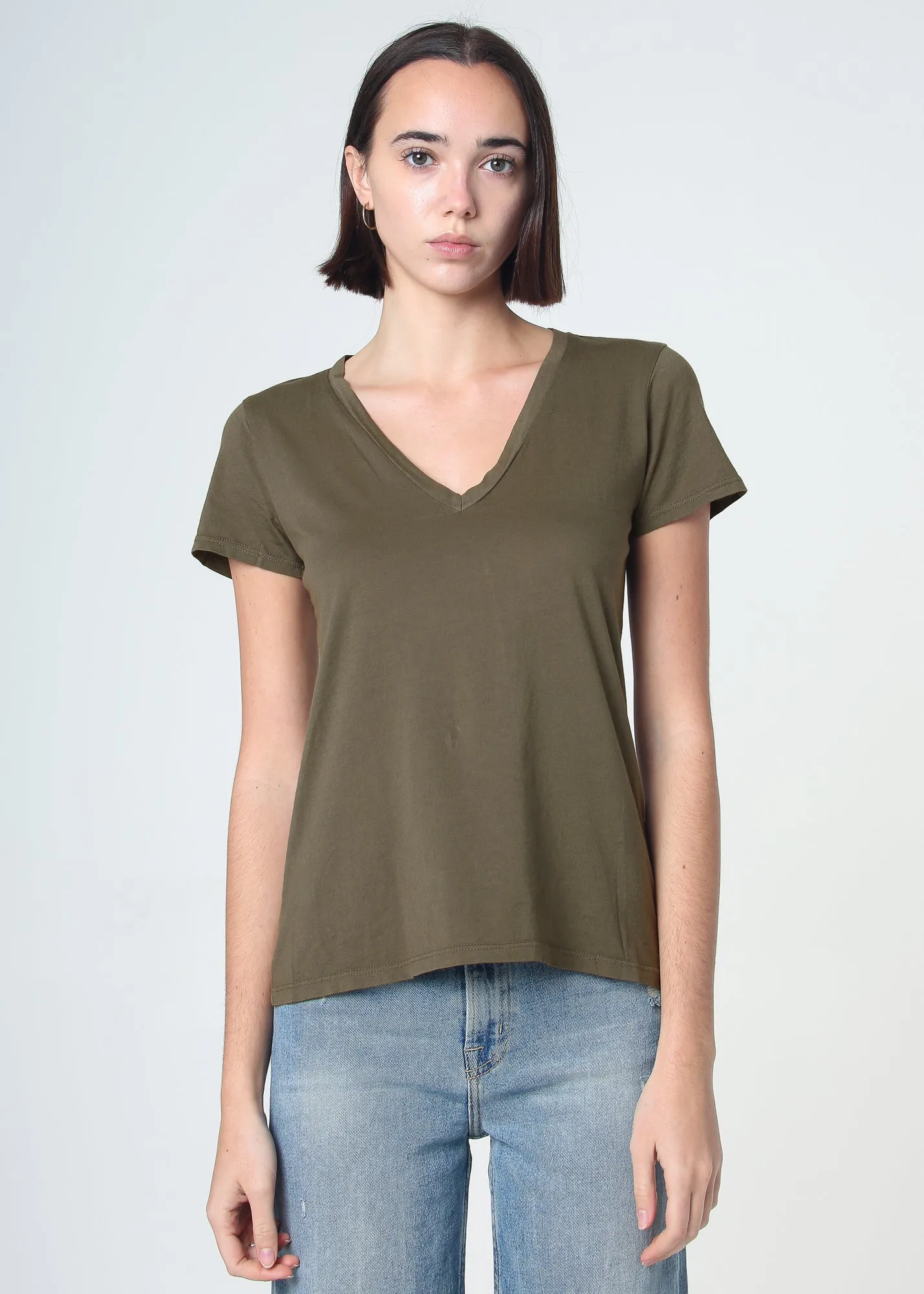 Supima Cotton V Neck Tee