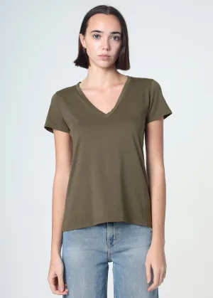 Supima Cotton V Neck Tee