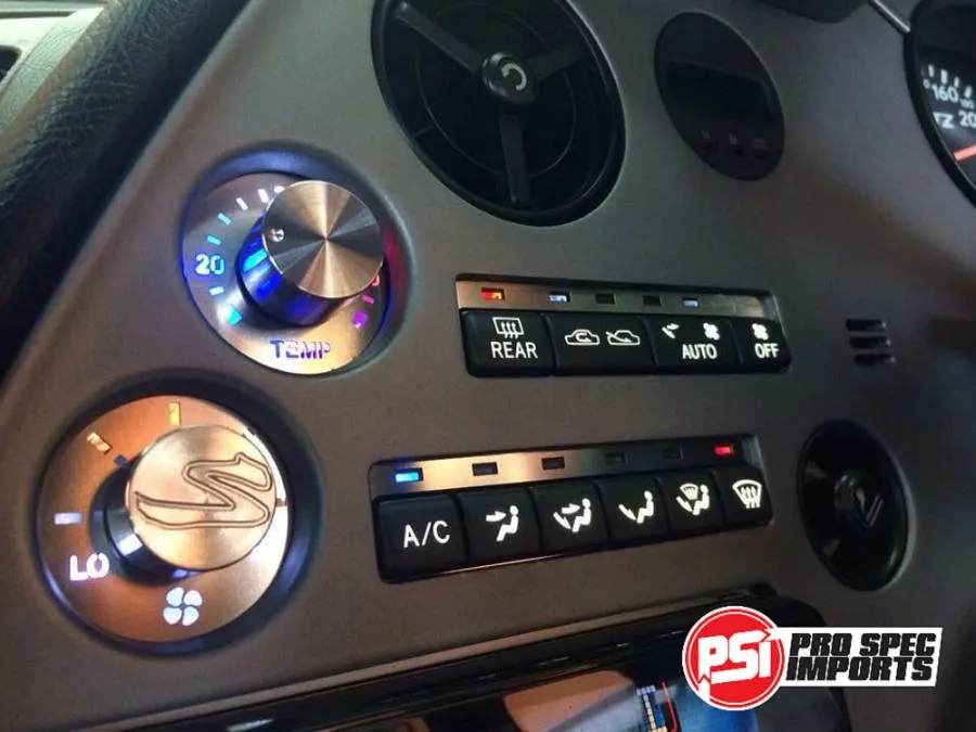 Supra Heater & Fan Control - Custom Billet Stainless Dial Set